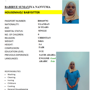 BABIRYE NANVUMA