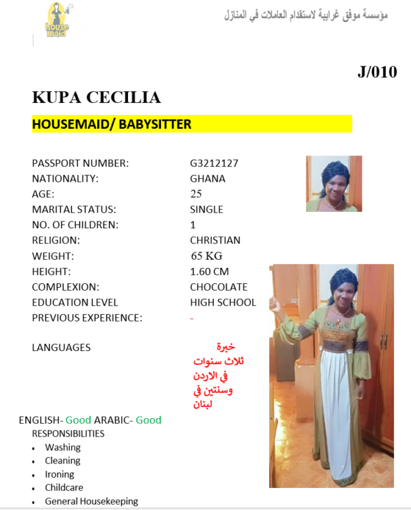 KUPA CECILIA
