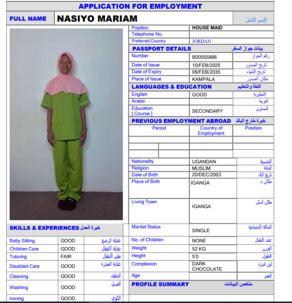NASIYO MARIAM