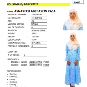 ASNAKECH ABEBAYEW KASA