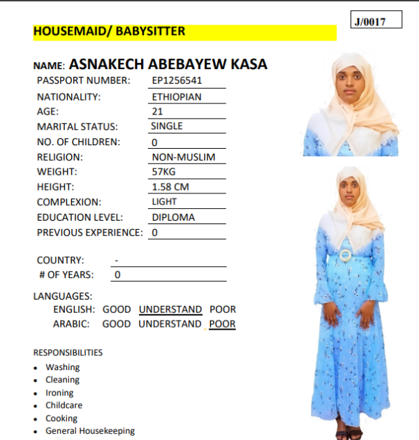 ASNAKECH ABEBAYEW KASA