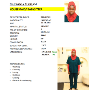 NALWOGA MARIAM