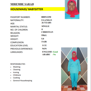 MIREMBE SARAH