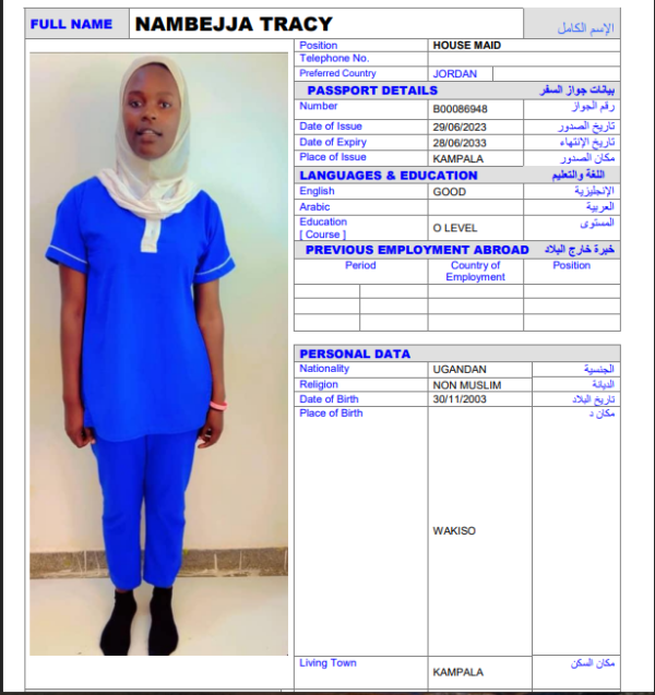 NAMBEJJA TRACY