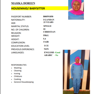 MASIKA DOREEN