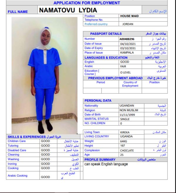NAMATOVU LYDIA