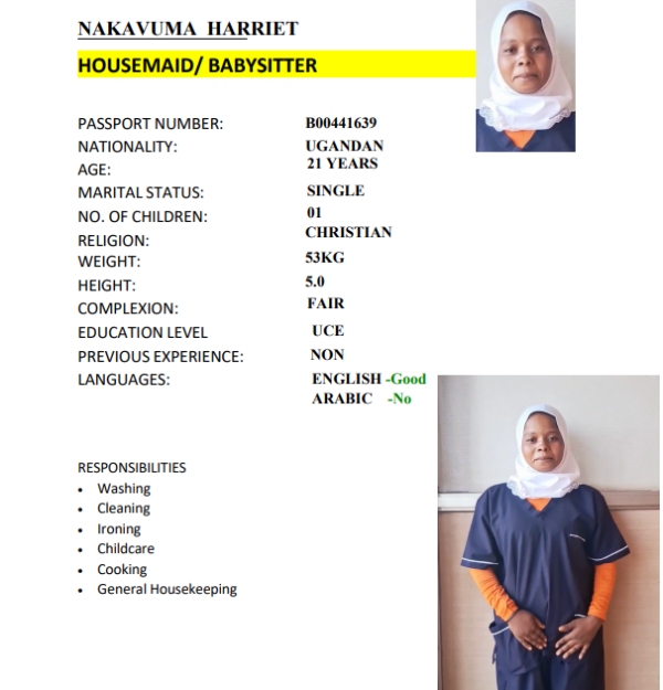 NAKAVUMA HARRIET