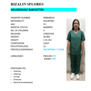 RIZALIN SFLORES
