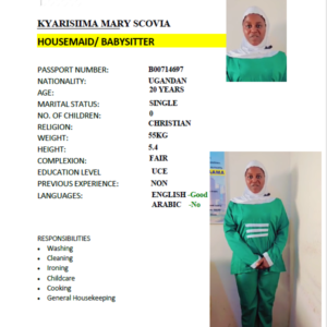 KYARISIIMA MARY SCOVIA