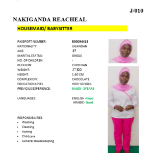 NAKIGANDA REACHEAL