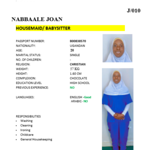 NABBAALE JOAN
