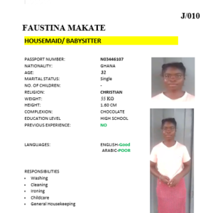 FAUSTINA MAKATE