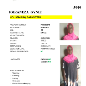 IGIRANEZA  GYNIE