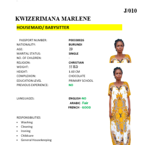 KWIZERIMANA MARLENE