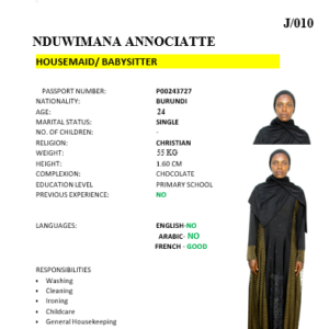 NDUWIMANA ANNOCIATTE