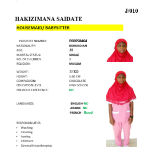 HAKIZIMANA SAIDATE