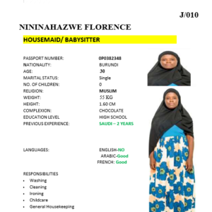 NININAHAZWE FLORENCE