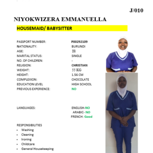 NIYOKWIZERA EMMANUELLA