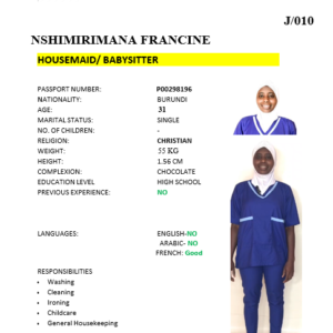 NSHIMIRIMANA FRANCINE