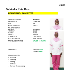Nakimba Unia Rose