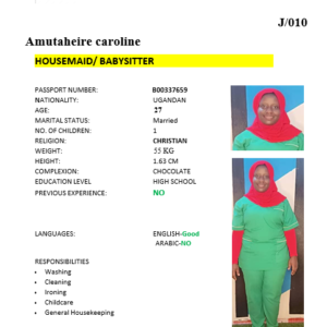 Amutaheire caroline