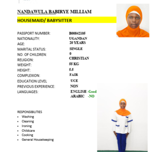 NANDAWULA BABIRYE MILLIAM