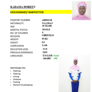 KADAMA DOREEN