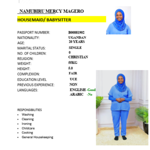 NAMUBIRU MERCY MAGERO