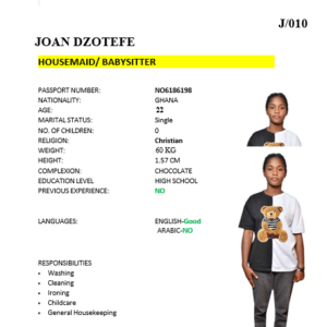 JOAN DZOTEFE