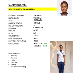 KABUGHO LIDIA