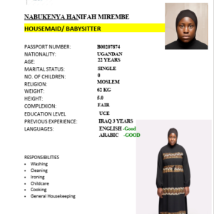 NABUKENYA HANIFAH MIREMBE