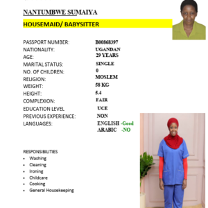 NANTUMBWE SUMAIYA