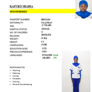 KAFUKO SHADIA